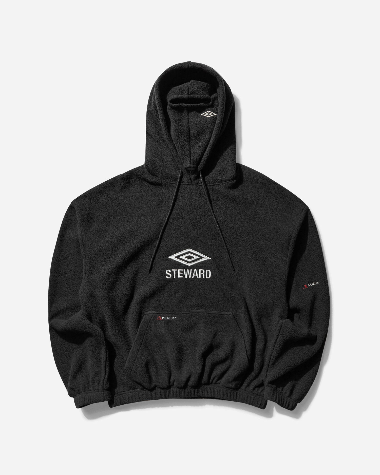 Суитчър Umbro Steward Polartec Fleece Masked Hoodie Черно | UBMW0394FA244 GRY0003, 1