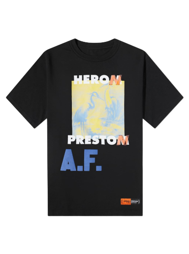 Тениска HERON PRESTON A.F. Authorized Oversized Tee Черно | HMAA026S22JER0041015