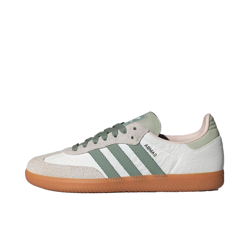 Кецове и обувки adidas Originals Samba OG Silver Green Бяло | ID0492