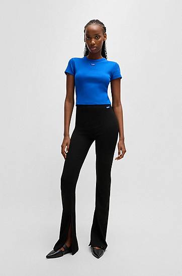 Панталони BOSS Regular Fit Stretch Jersey Trousers Черно | 50531189, 1