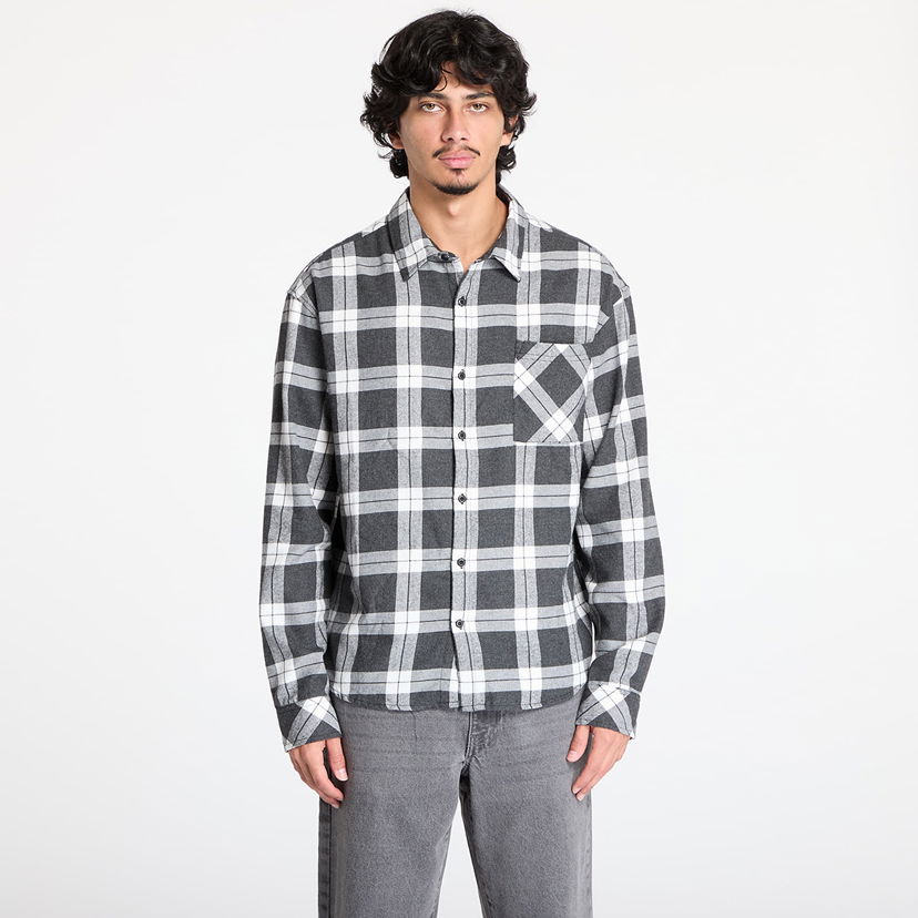 Риза Urban Classics Shirt Boxy Checked Сиво | TB6325-01219