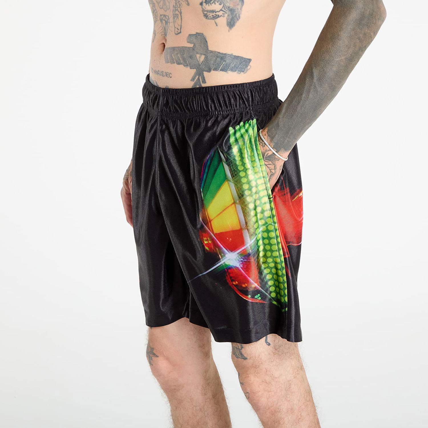 Къси панталони Pleasures PLEASURES Daft Club Sport Shorts Черно | P25DP003-BLACK, 1