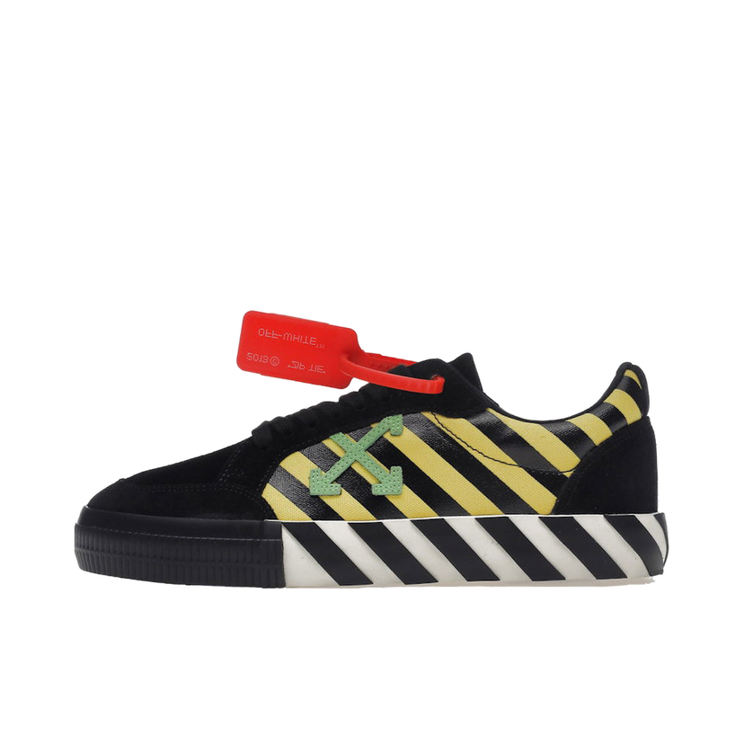 Кецове и обувки Off-White Vulc Low Black Yellow Green Черно | OMIA085E19C210476040