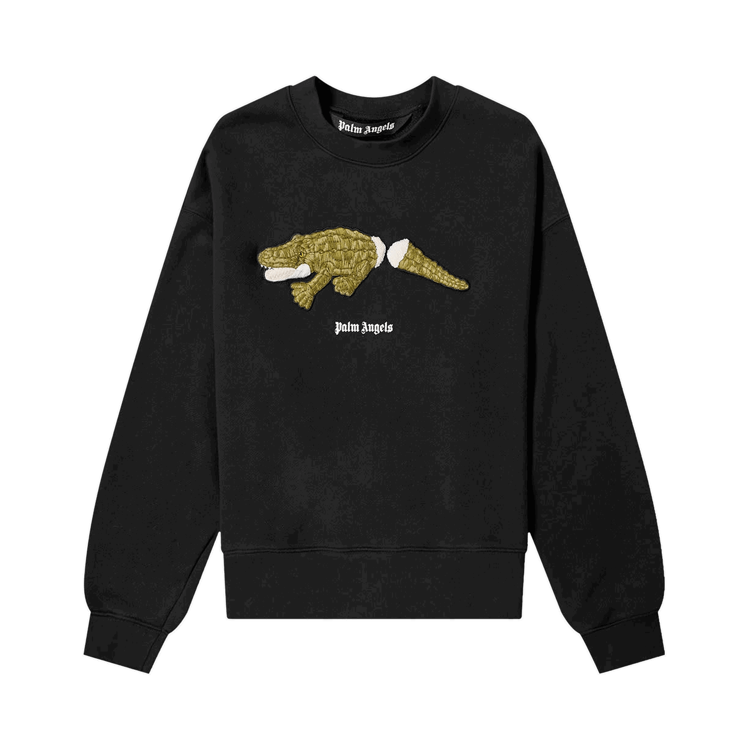 Пуловер Palm Angels Croco Crewneck Черно | PMBA026R21FLE0021055, 0