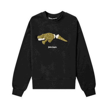 Пуловер Palm Angels Croco Crewneck Черно | PMBA026R21FLE0021055, 0
