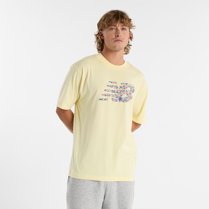 Тениска New Balance Printed Logo T-Shirt Жълто | NBMT51920PRC, 0