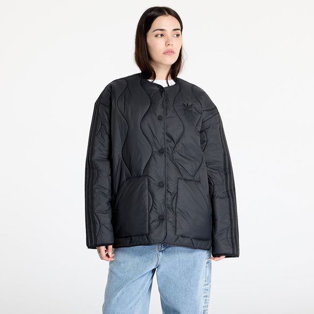 Quilted Liner Jacket Black