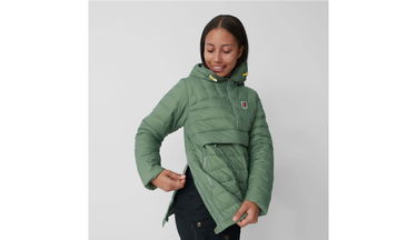 Пухо яке FJÄLLRÄVEN Pack Down Anorak Insulated Jacket Зелено | F86376-614, 3