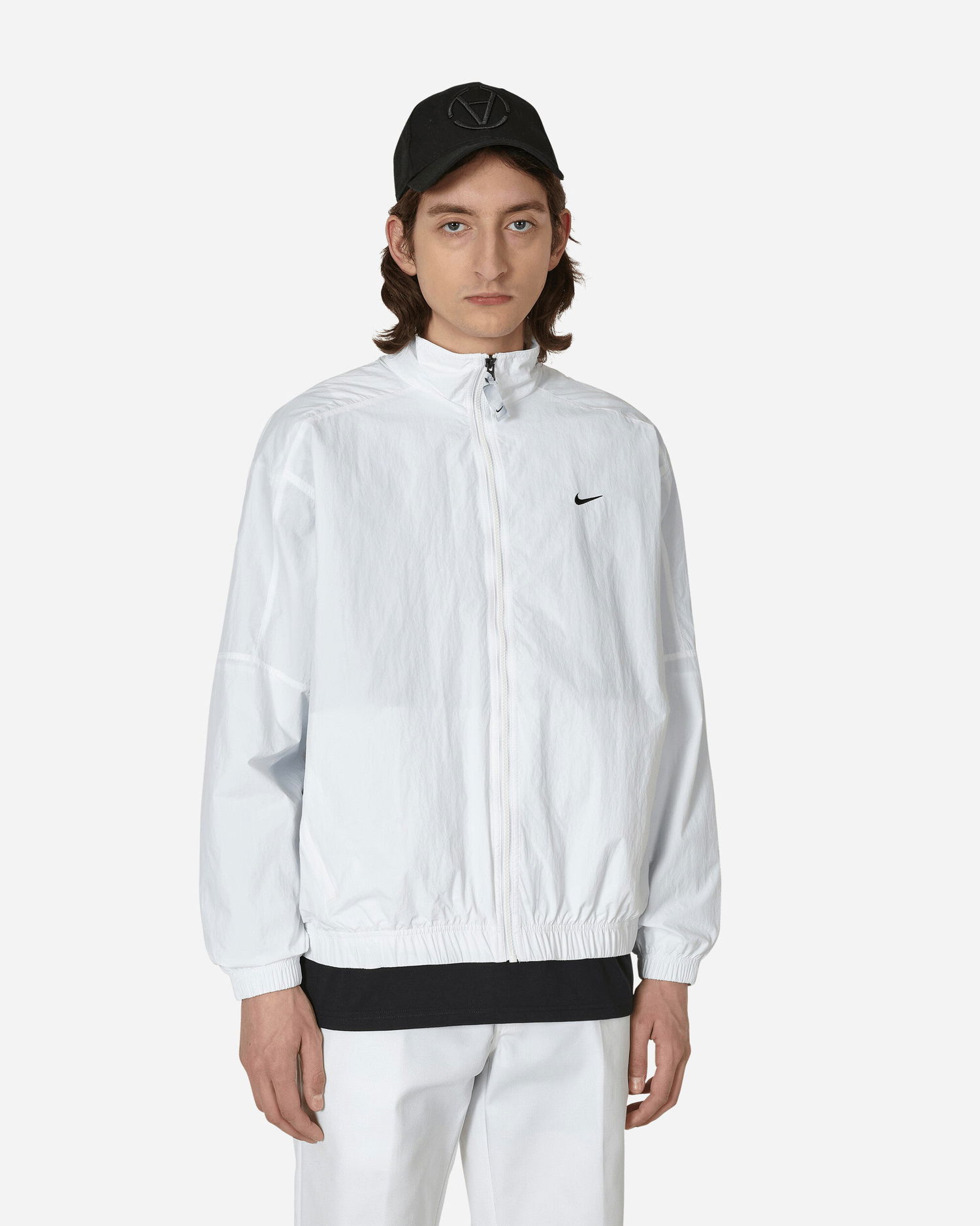 Яке бомбър Nike Solo Swoosh Woven Track Jacket Бяло | DQ5200-100, 0