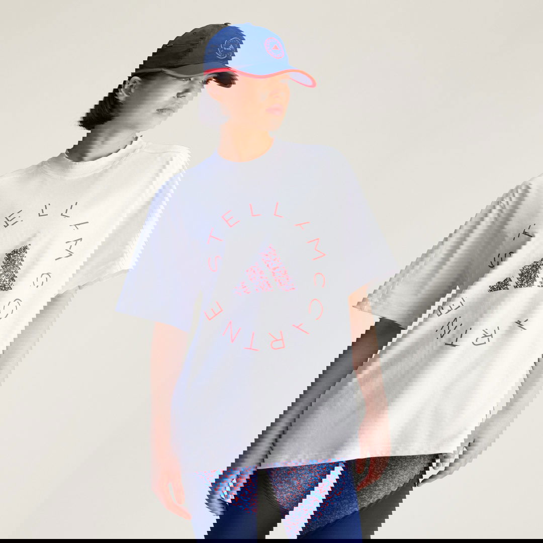 Тениска adidas Performance adidas by Stella McCartney Loose Graphic Tee Бяло | JG0975, 0