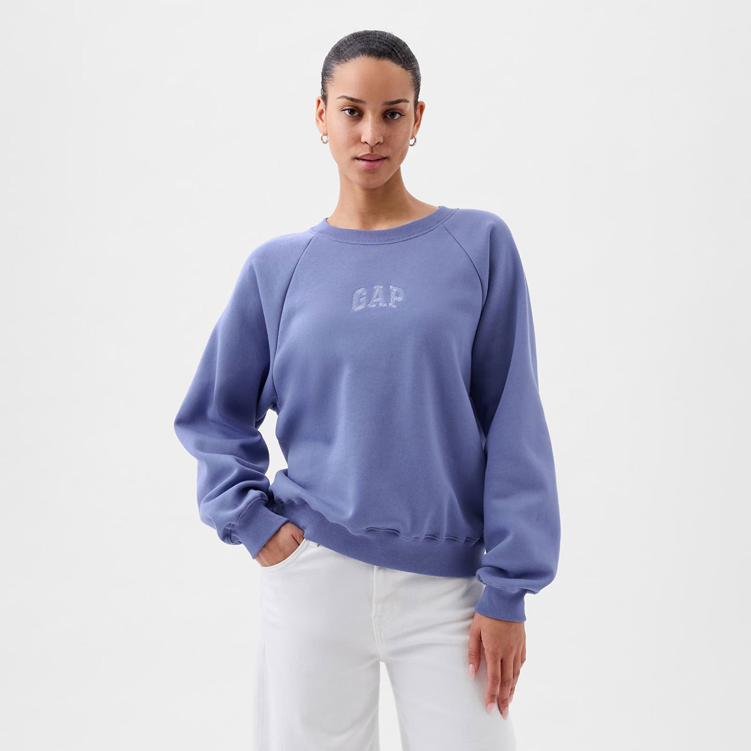 Суитчър GAP Logo Sweatshirt Larkspur Синьо | 885578-00, 0