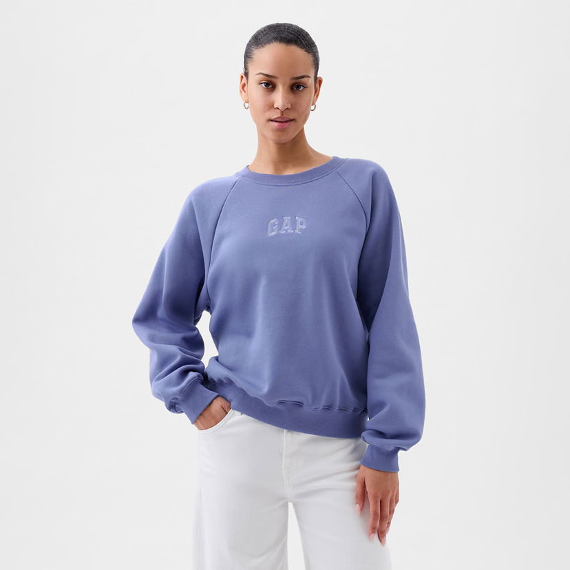 Суитчър GAP Logo Sweatshirt Larkspur Синьо | 885578-00