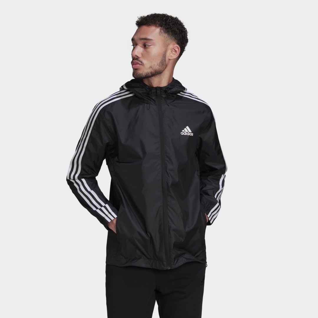 Ветровка adidas Performance adidas Sportswear Essentials 3-Stripes Woven Windbreaker Черно | HE4321, 0