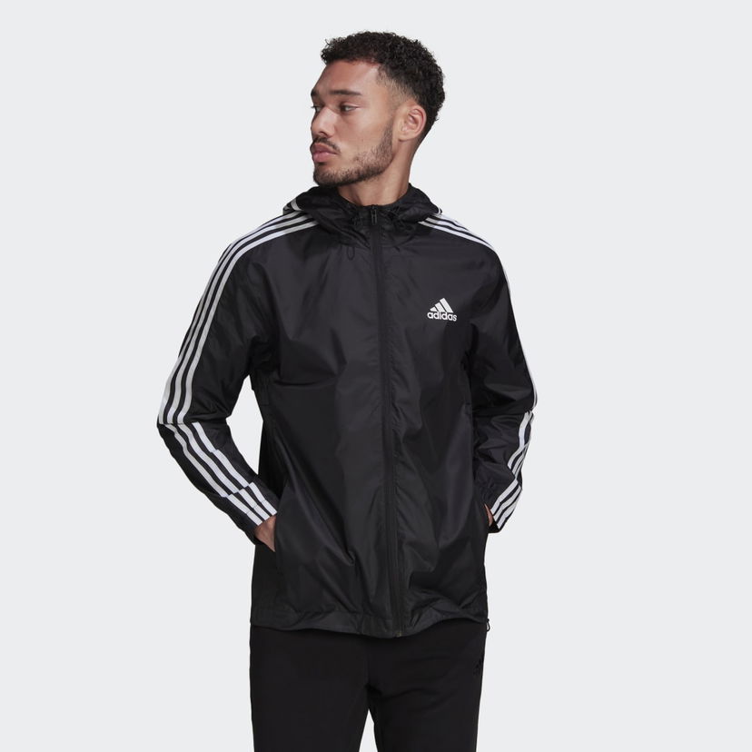 Ветровка adidas Performance adidas Sportswear Essentials 3-Stripes Woven Windbreaker Черно | HE4321