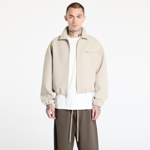 Fear of God Essentials Bonded Canvas Zip-Up Jacket