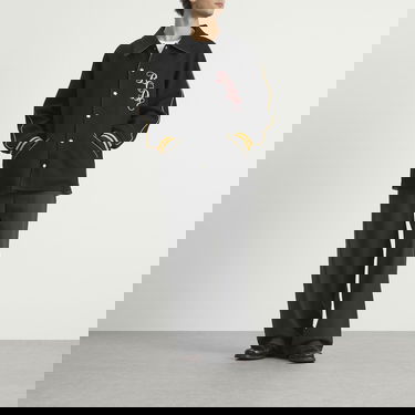 Яке Bode Monogram Snap Reversible Jacket Черно | MRF25JA013, 4