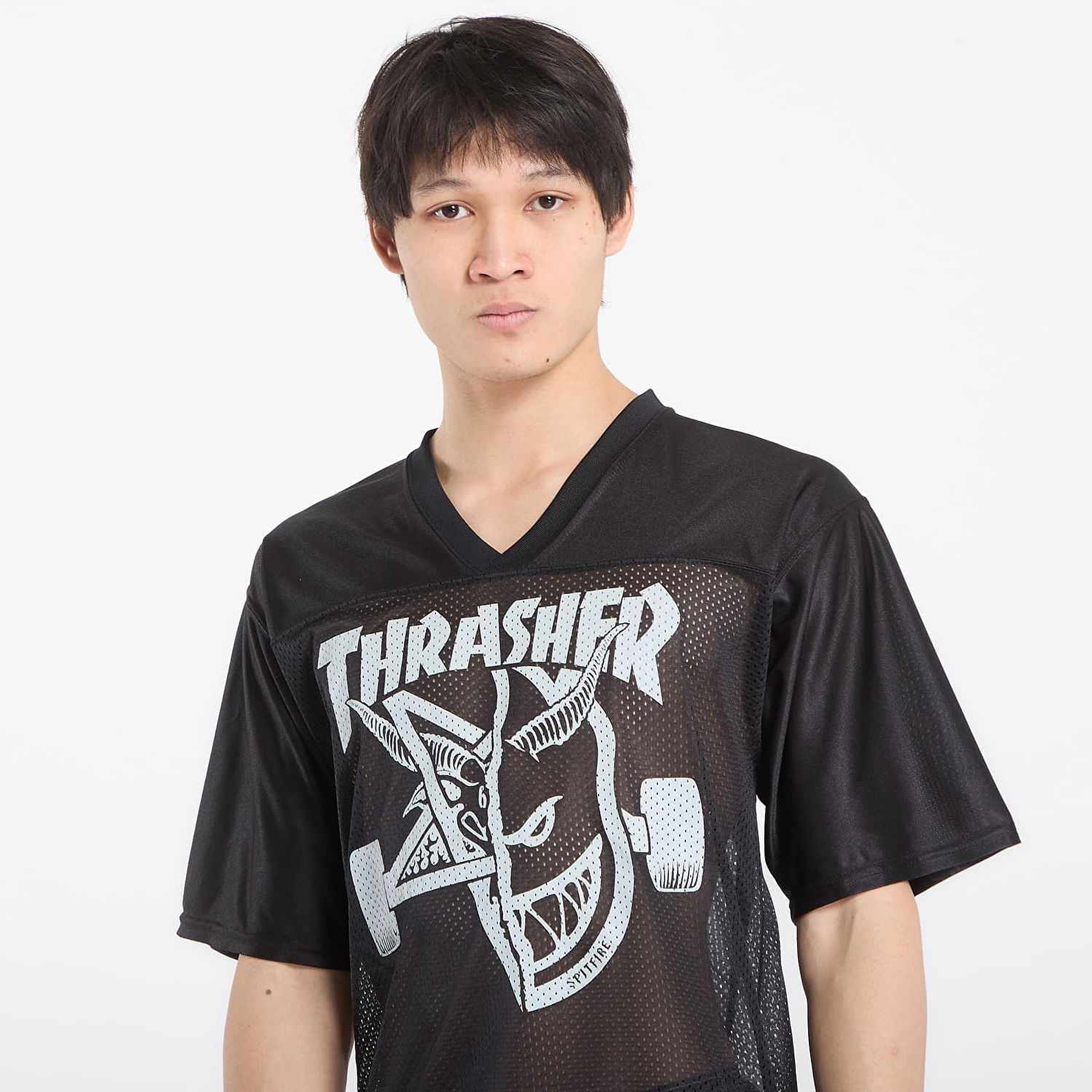 Фланелка Thrasher Thrash & Burn Football Jersey Черно | 145824, 1