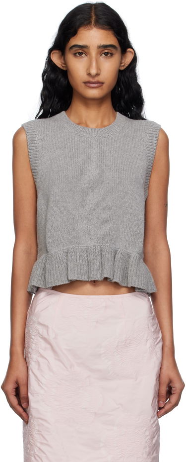 Пуловер Cecilie Bahnsen Cecilie Bahnsen Bill Knit Vest Сиво | 2.25KNI53001 BILL VEST, 0