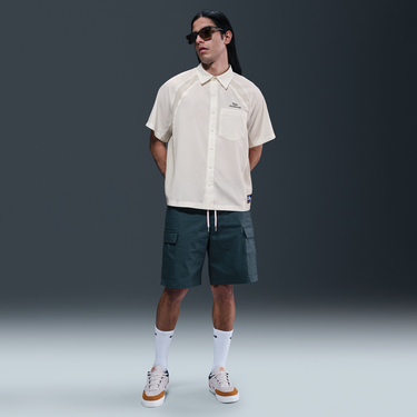 Риза Nike SB Nike SB Dri-FIT Woven Short Sleeve Bowling Shirt Бяло | HJ2958-133, 2
