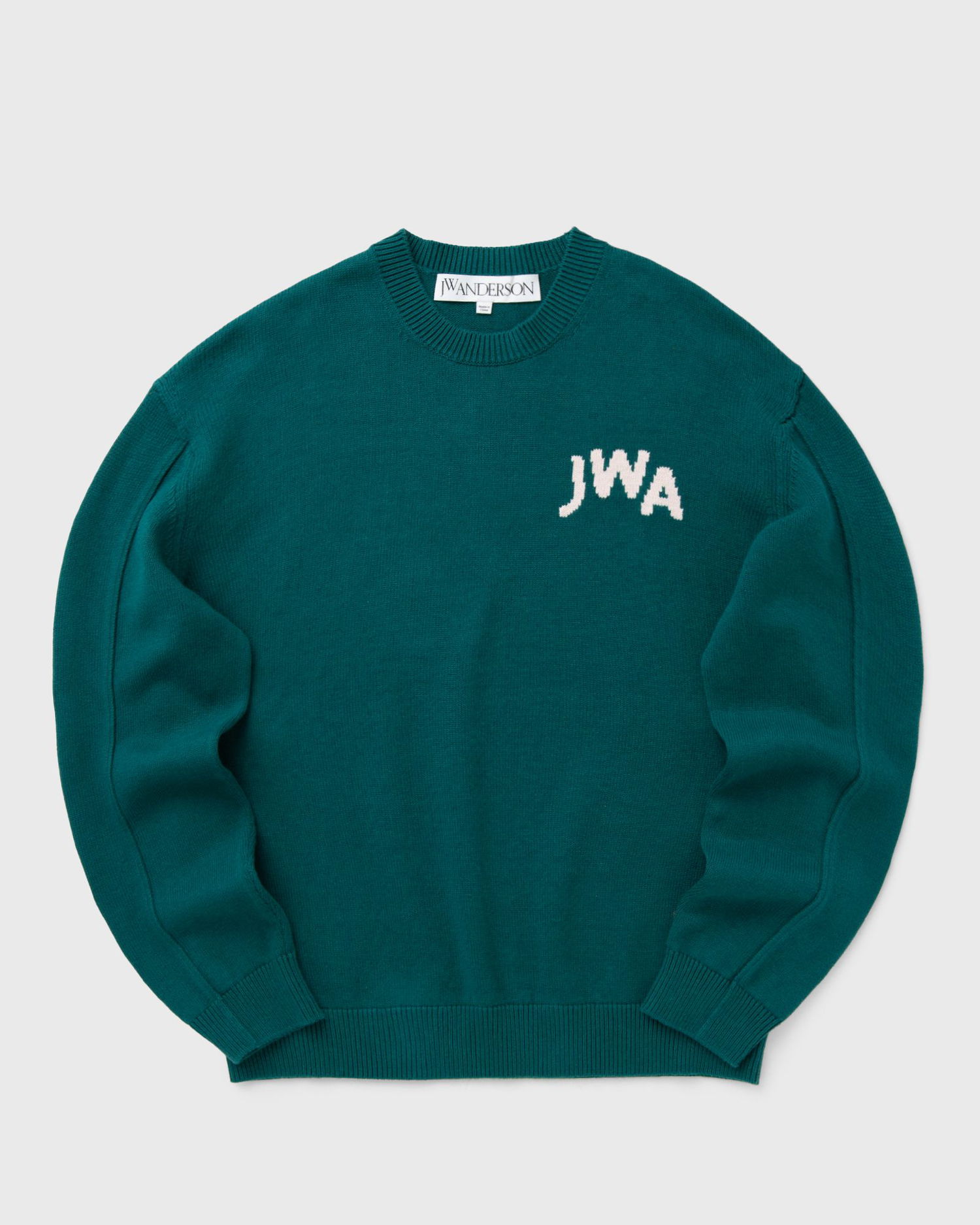 Пуловер JW Anderson JW Anderson JWA Crew Neck Jumper Зелено | KW1348-YN0398-540, 0