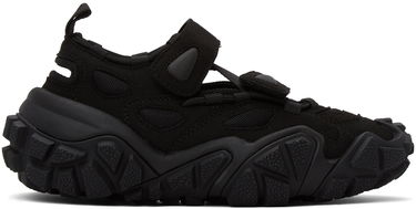Кецове и обувки Acne Studios Black Suede & Mesh Velcro Черно | AD0284, 0