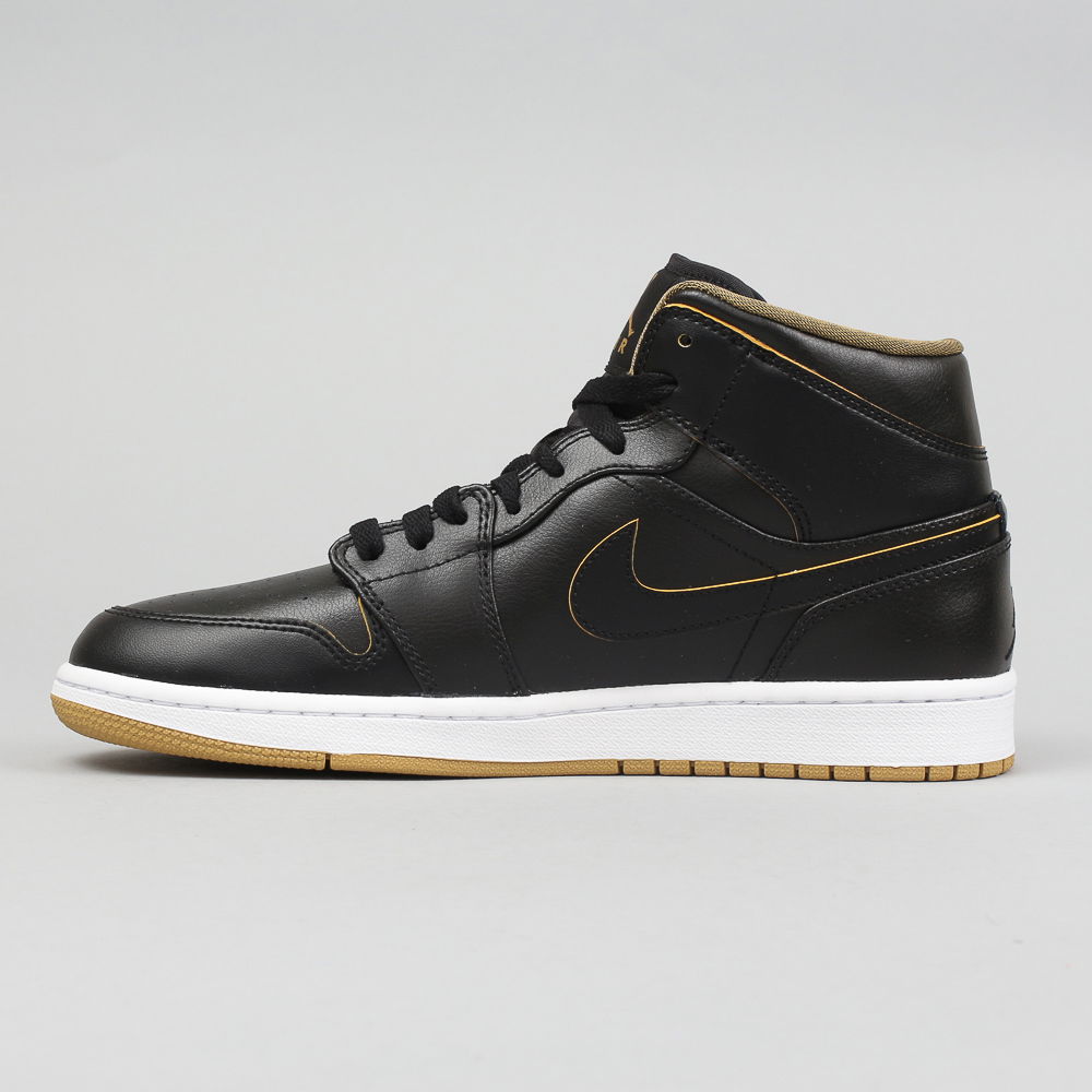 Кецове и обувки Jordan Air Jordan 1 Mid "Black Gold" Черно | 554724-042, 0