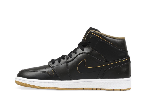 Лимитирано Издание Jordan Air Jordan 1 Mid "Black Gold" Черно | 554724-042