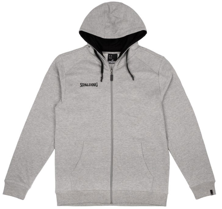 Суитчър Spalding Flow Hoody Zipper Jacket Сиво | 40221511-greymelange