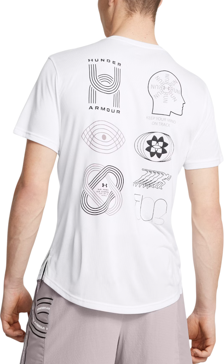 Тениска Under Armour Under Armour Run Anywhere T-Shirt Бяло | 1386617-100, 1