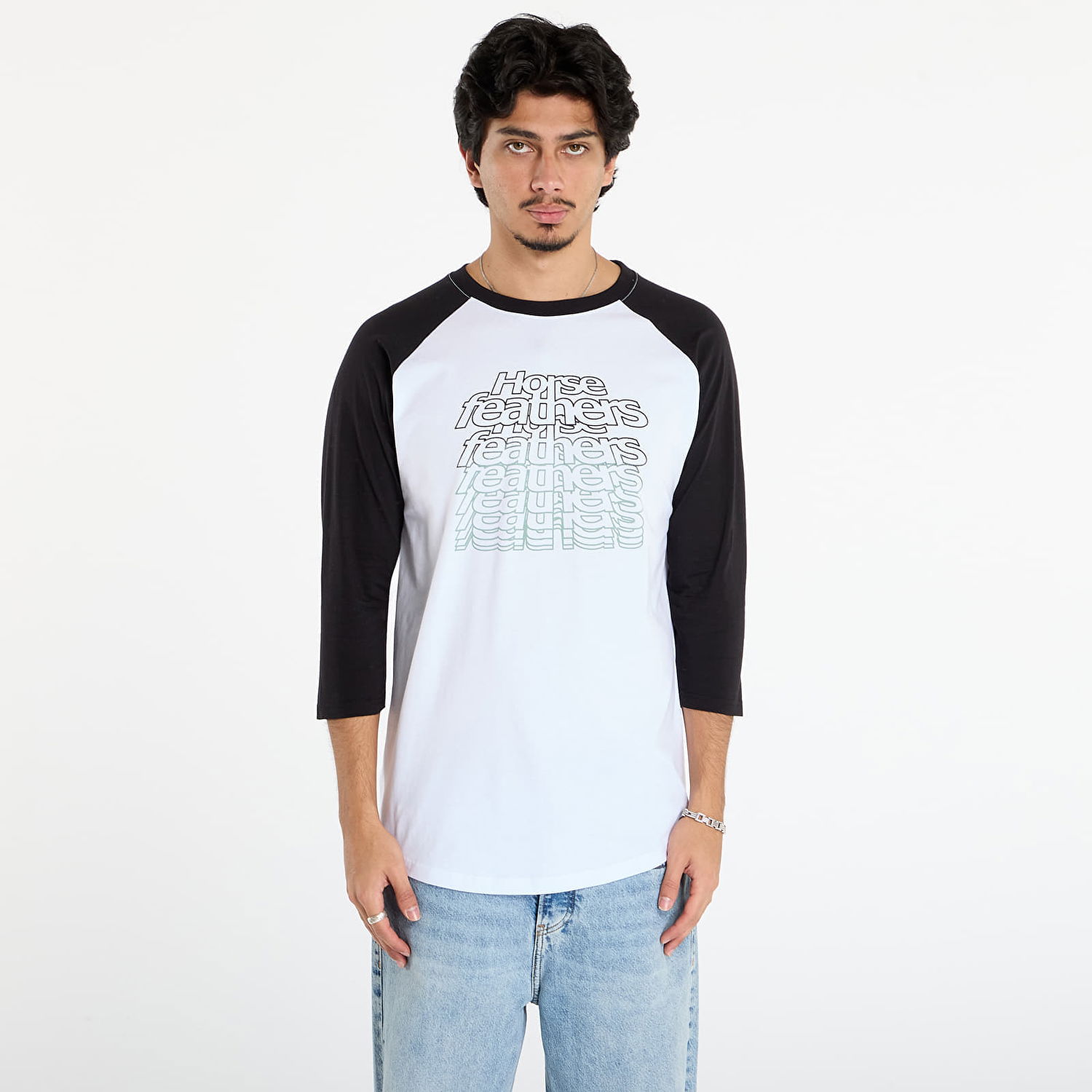Тениска Horsefeathers T-Shirt Rollin Raglan Многоцветен | SM1394B, 0