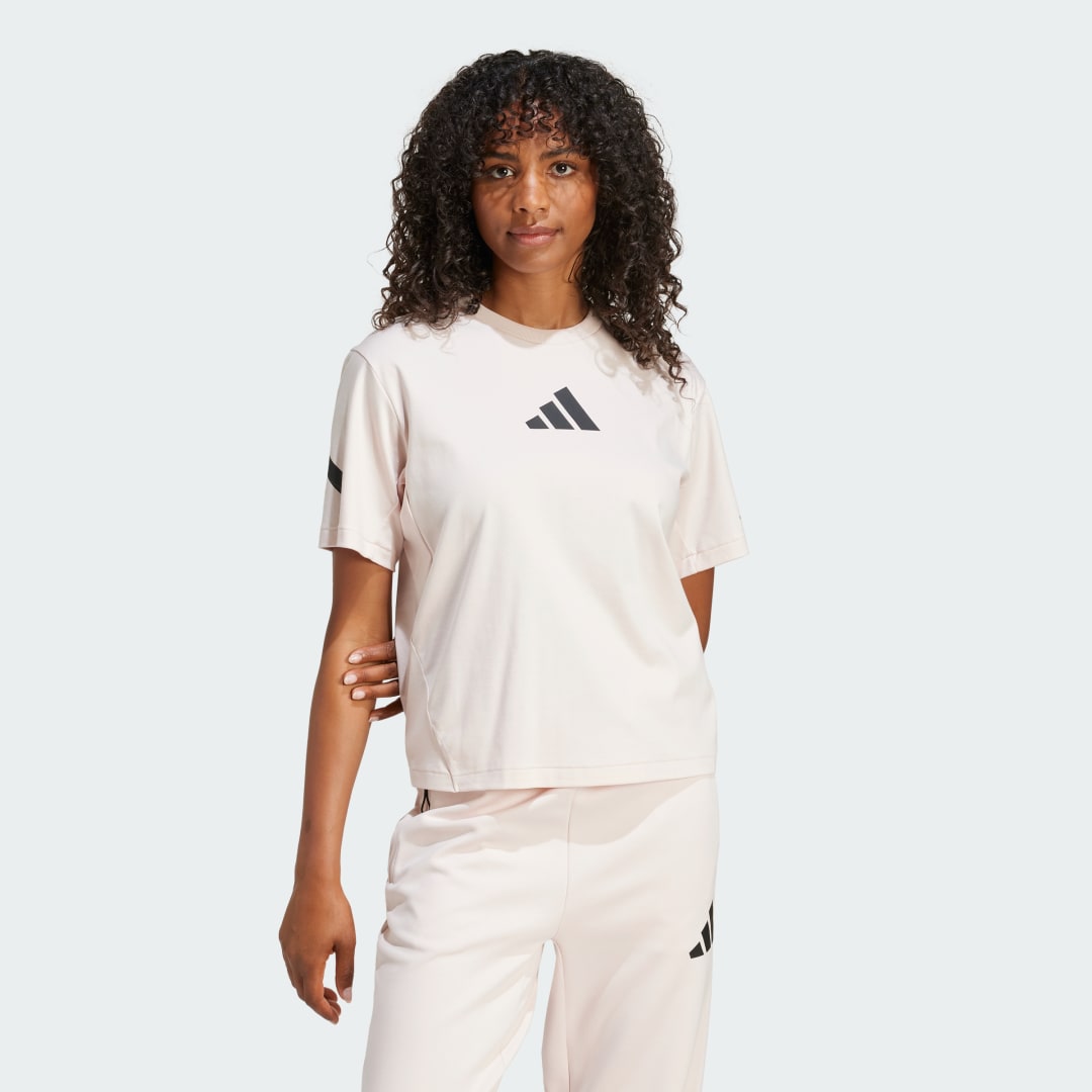 Тениска adidas Performance Z.N.E. T-Shirt Бяло | JF4781, 1