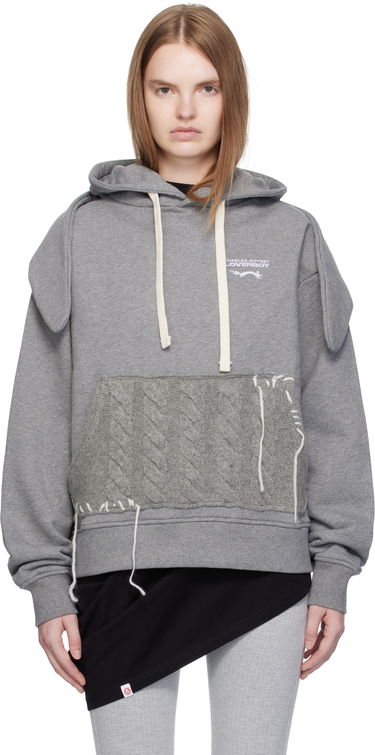 Суитчър Charles Jeffrey Loverboy Charles Jeffrey LOVERBOY Patch Rabbit Ears Hoodie Сиво | 52081002, 0