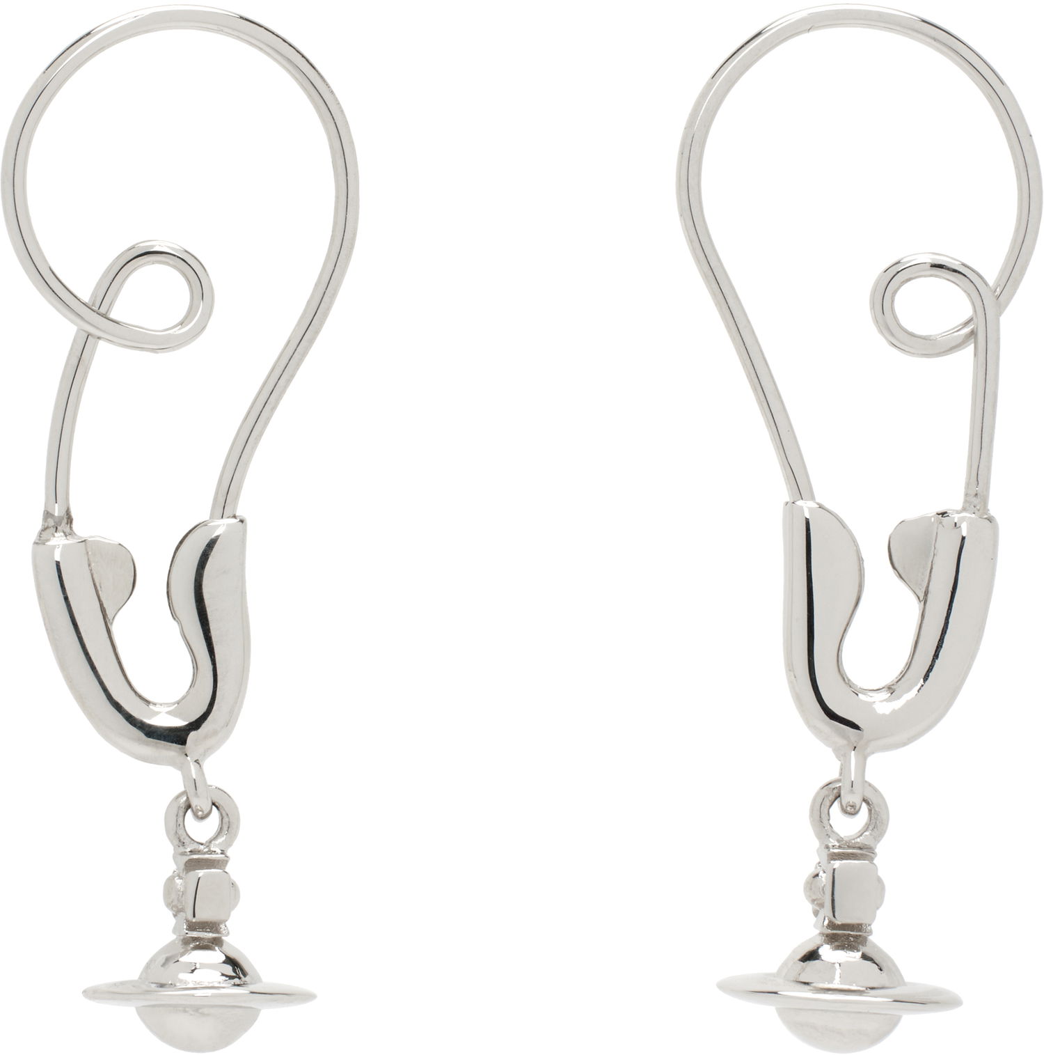 Обеци Vivienne Westwood Vivienne Westwood Large Maxima Drop Earrings Металик | 6202016Z-02P019-, 0