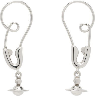 Обеци Vivienne Westwood Vivienne Westwood Large Maxima Drop Earrings Металик | 6202016Z-02P019-, 0