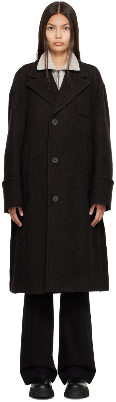 Палта WOOYOUNGMI WOOYOUNGMI Single Breasted Coat Черно | W223HC06, 0