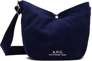 Чанта през рамо A.P.C. A.P.C. Journal Corduroy Satchel Тъмно синьо | PSALI-M61939, 0