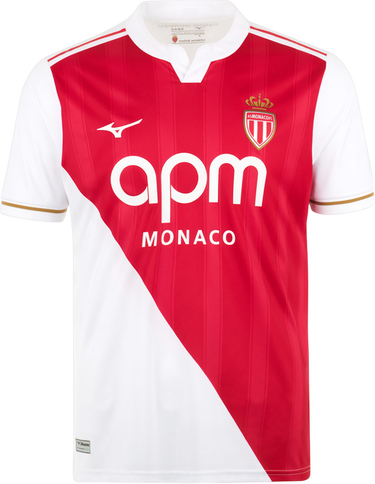 Фланелка Mizuno AS Monaco Home Jersey 2025/26 Червено | p2gacx75-59, 0