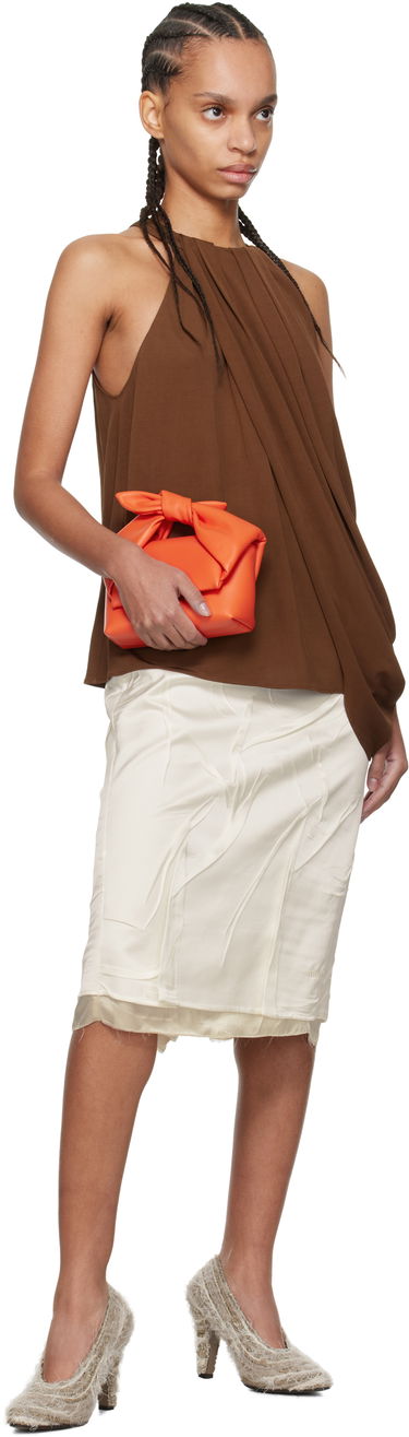 Чанта през рамо JW Anderson JW Anderson Small Bow Twister Top Handle Bag Оранжево
 | HB0699-LA0355, 3