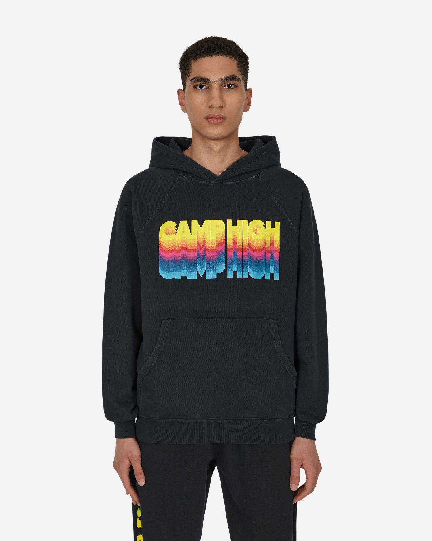 Суитчър Camp High High Vibrations Hoodie Черно | CHVIBHOOD VINTAGEBLACK, 0