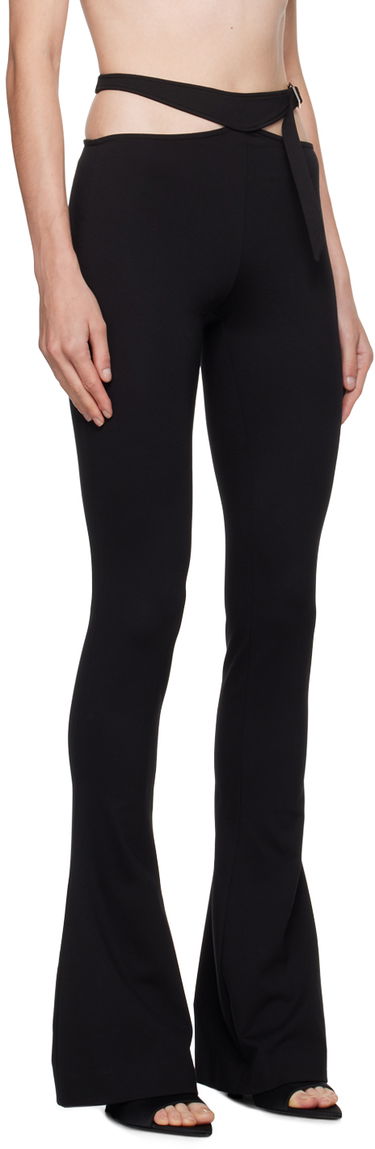 Панталони The Attico Attico Pin-Buckle Flare Pants Бяло | 241WCP166 RY02, 4