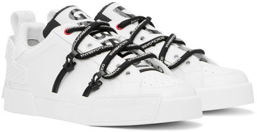 Кецове и обувки Dolce & Gabbana Black Portofino Sneakers Черно | CS1783AJ986, 3