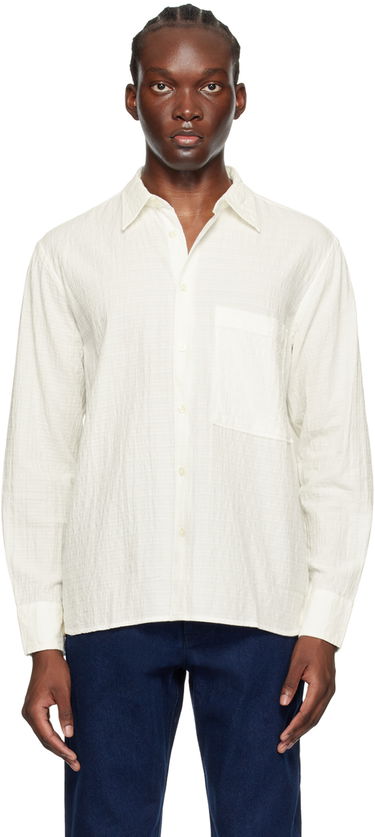 Риза Universal Works Universal Works Square Pocket Shirt Бяло | P3040, 0