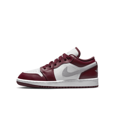 Кецове и обувки Jordan Air Jordan 1 Low "Bordeaux" GS Бургунди | 553560-615, 0