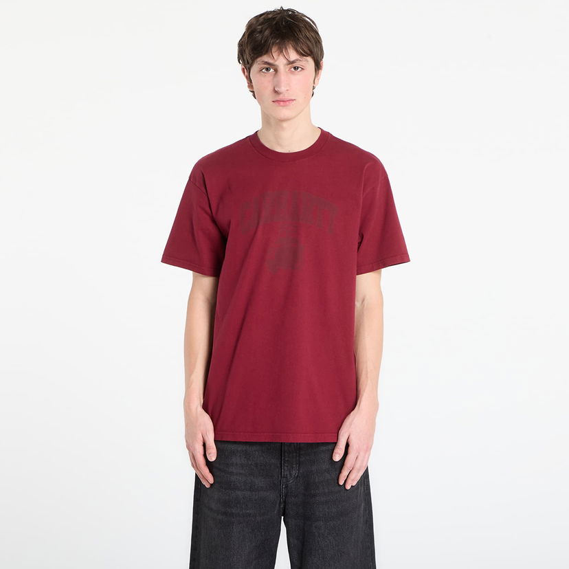 Тениска Carhartt WIP Short Sleeve Faded Pond Corps T-Shirt Бургунди | I036064.33G60