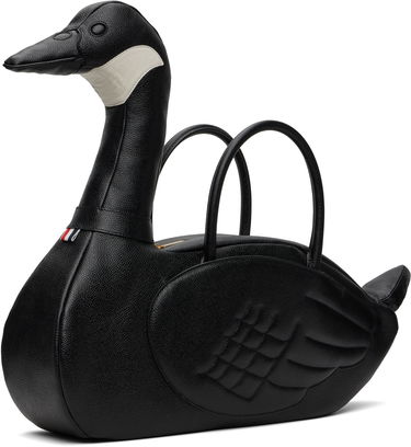 Дамска чанта Thom Browne Thom Browne Pebble Grain Goose Bag Черно | UAG227A-00198, 2
