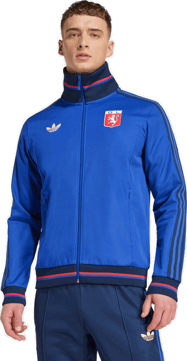 Ветровка adidas Originals Olympique Lyon 75 Anniversary Track Jacket Синьо | jl8078, 4