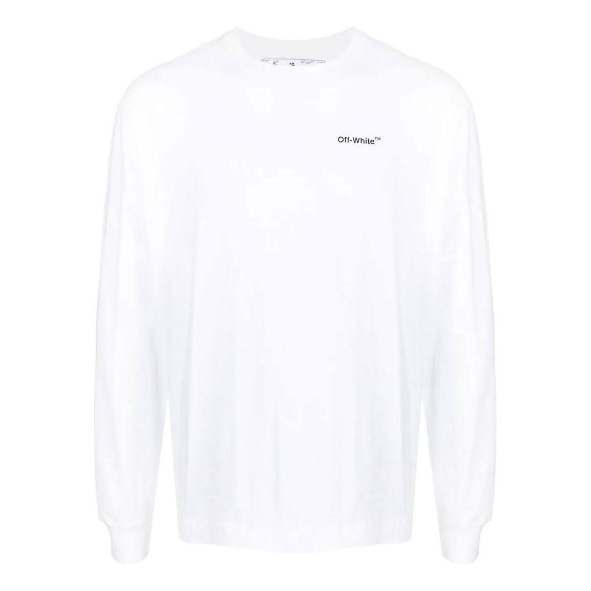 Тениска Off-White Logo Printing Long Sleeves T-Shirt Бяло | OMAB064C99JER00301100110, 0