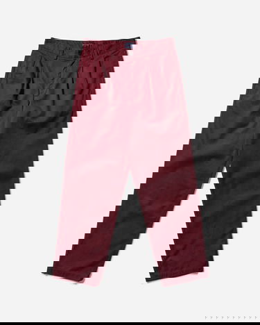 Панталони Noah Twill Double-Pleat Pants Бургунди | P113FW24 WNE, 1
