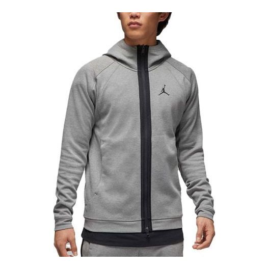 Суитчър Jordan Dri-FIT Sport Fleece Full-Zip Hoodie Сиво | DV9784-063, 0
