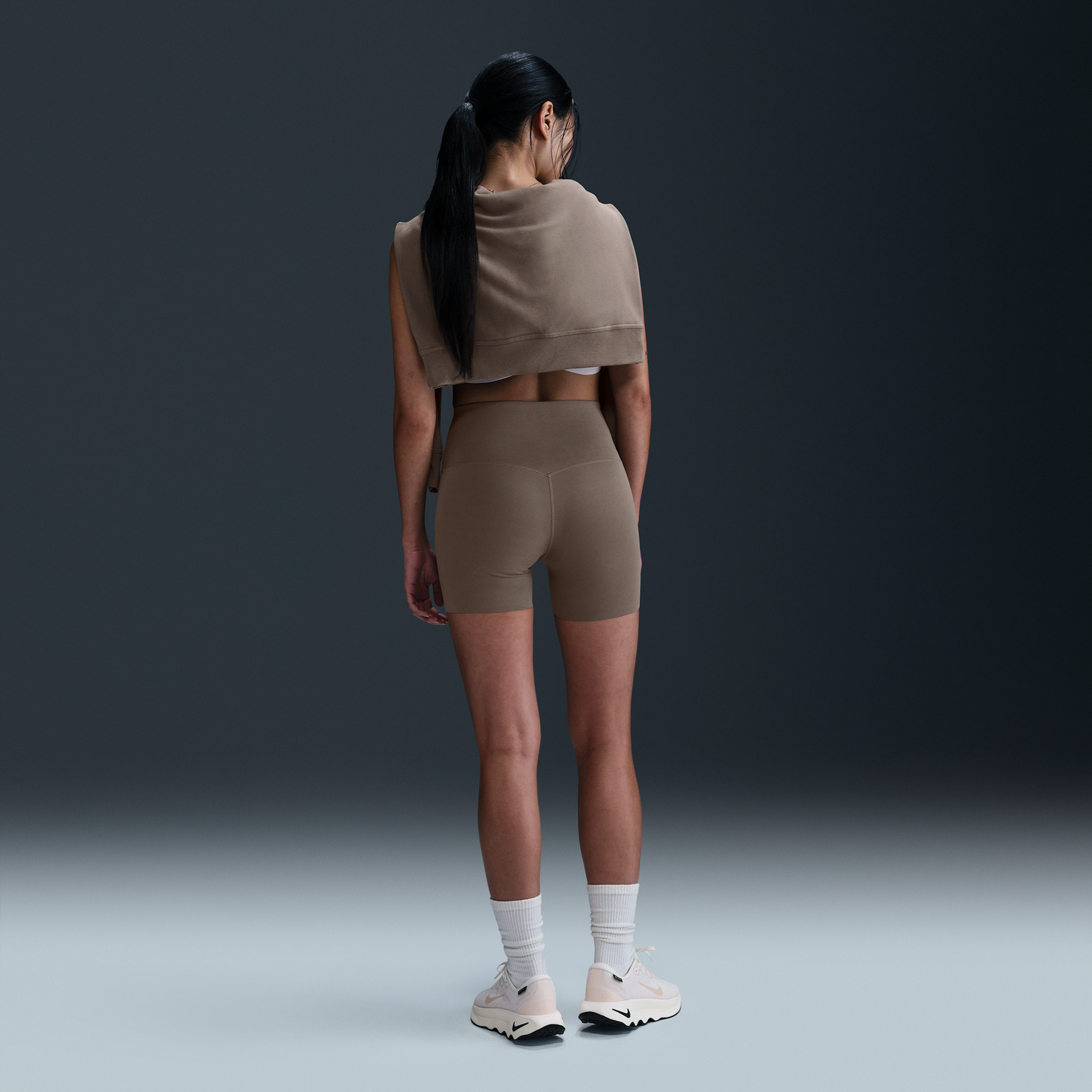 Комплект Nike Nike Zenvy High-Waisted 5" Cycling Shorts Бежово | FN3156-233, 1